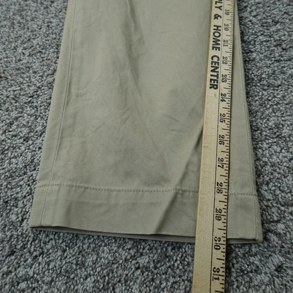 VTG Polo Ralph Lauren Pants Mens 35X30 Beige Brown Preston Chino Trouser Pony